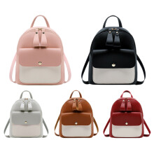 Women Girls School Bag Pu Leather Backpack Backpack Purse Travel Handbag,
