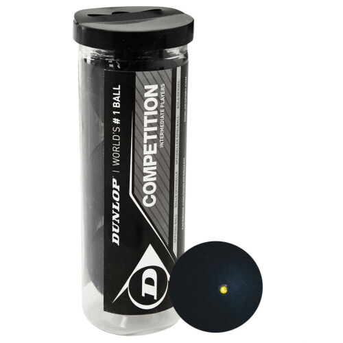 Dunlop Dunlop Competition Squash Balls (Pack of 3) 1