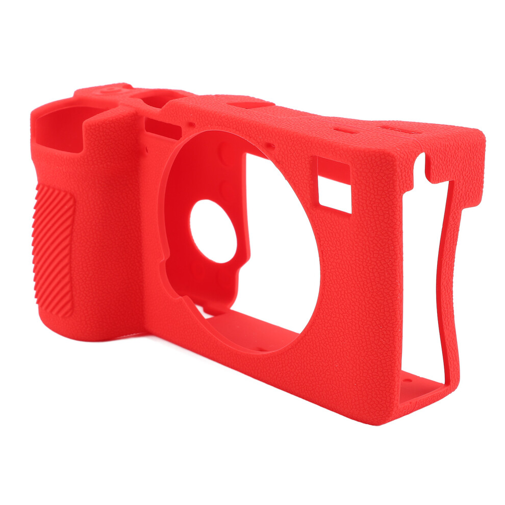 Soft Silicone Camera Case For A7cii/A7cr Shock Absorption, Non-Slip Red 7891387340246