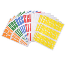 540Pcs/18 Sheets Cable Labels Tags Cable Markers Self Adhesive Cable Labels Waterproof Tear Resistant Wire Labels