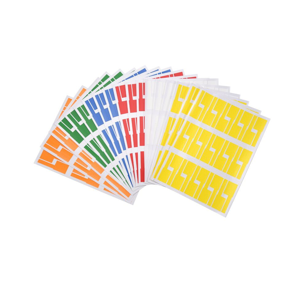 540Pcs/18 Sheets Cable Labels Tags Cable Markers Self Adhesive Cable Labels Waterproof Tear Resistant Wire Labels 4713799121011