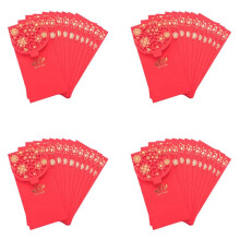 40 Peças Envelopes Vermelhos Chineses Envelopes de Dinheiro da Sorte Pacote Vermelho para Casamento de Ano Novo (7 x 3,4 Pol)