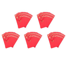 50PZ Buste Rosse Cinesi Buste per Soldi Fortunati Pacchetto Rosso per Matrimonio per Matrimonio di Capodanno (7X3,4 Pollici)