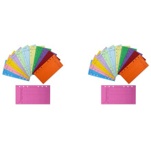 Buste Economiche Un 24 Colori con Foro di Perforazione Buste per Contanti Più Spesse Sistema di Risparmio di Denaro Buste per Organizer