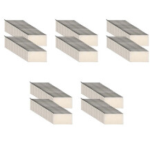 5X Leinwand Reißverschlusstaschen Leinwand Bleistiftbeutel Leinwand Make- Taschen Leere Leinwand Bleistiftetui DIY Basteltaschen Kosmetiktasche