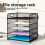 Tray Document Shelf Handles Mesh Desk File Shelf Desktop Metal Document Shelf Office Document Shelf Home Document Shelf 4
