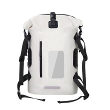 30L Waterdichte Dry Bag Visrugzak Drift Zwemmen Rivier Trekking Schouder Aas Vissen Emmer Kajak Tas Wit