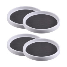 4PCS Organizer 10 Inch for Table Top,Non-Skid Turntable for Cabinet, Pantry Organization and Storage