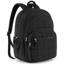 15,6 Tums Laptopväska, Collegeryggsäck, Skolryggsäck med Hög Kapacitet, Söt Tjej, Resebokväska, Damer, Mode, Svart