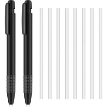 Intrekbare Gum en Navulling, Mechanische 3,8 mm Pen-Stijl Kunstgum voor Kunstenaars, Tekenaars, Studenten en Leraren, 2 Stuks