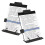 2 Pack Desktop Document Holder Stand with 7 Adjustable Position, Black Metal File Organizer Copyholder 1
