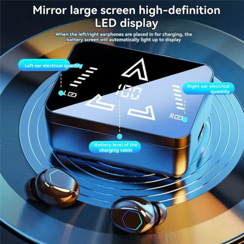 M48 Pro Language Translator Earbuds  144 Languages High Accuracy Wireless  Two Way Translator Device Black 1