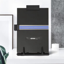 2 Pack Desktop Document Holder Stand with 7 Adjustable Position, Black Metal File Organizer Copyholder