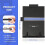 2 Pack Desktop Document Holder Stand with 7 Adjustable Position, Black Metal File Organizer Copyholder 8
