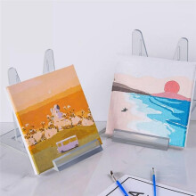 Frame Stand Transparent Adjustable Plastic Holder Photo Album Display Stand for Displaying Artwork Photo Phone Holders