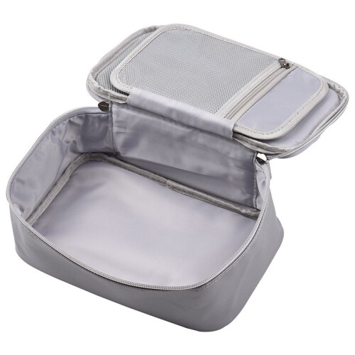 File Document Bag Safety Organizer with 3-Digit Lock Zipper Closure Fire & Water Pouch Multi-Layer Card Case 2