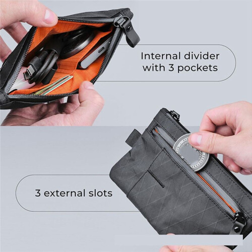 Waterproof Men'S Clutch Bag Large Capacity Wrist Portable Multi-Function Tool Storage Bagg 2