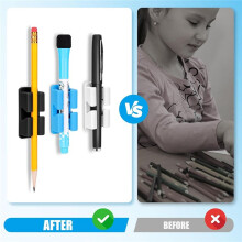 20 Portapenne, Portapenne Adesivo per Attacco Alla Lavagna per La Classe, Portapenne In Silicone e Portapenne Blu