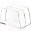 Acrylic Mail Letter File Holder Folder Organizer for Desk, 2 Sections Clear Countertop Small Document Notebook Organizer 3