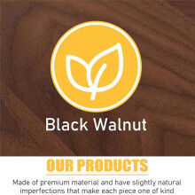Walnut Sticky Note Holder, Self-Stick Note Pad Holder for Desk, Wood and Gold Metal Wire Notepad Dispenser