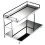 Metal Desktop Layered Storage Rack, Double-Layer Desk Storage Rack,Cup Storage Rack, Bathroom Cosmetics Storage Rack 1