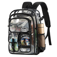 Clear Backpack, Transparent Backpacks with Accessories, School Bag for Teen Boys Girls,Clear Laptop Bags ForElementary
