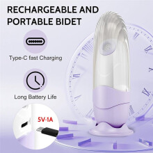 Portable Bidet for Travel Handheld Bottle-Ready Jet Sprayer,with Gentle&High-Pressure Modes,Camping Toilet Hygiene