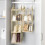 Eco-Friendly Hanging Tote Bag Organizer - Dust-Proof, Transparent Storage Solution for Closets Storage Bag Black 2 Layer 1