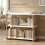 Homcom HOMCOM Computer Desk with Storage Shelves 150 cm White/Oak 5