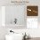 Homcom HOMCOM Bathroom Mirror Cabinet with 2 Doors and Adjustable Shelf, White 7