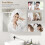 Homcom HOMCOM Bathroom Mirror Cabinet with 2 Doors and Adjustable Shelf, White 6