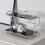 Metal Desktop Layered Storage Rack, Double-Layer Desk Storage Rack,Cup Storage Rack, Bathroom Cosmetics Storage Rack 3