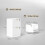 Homcom Filing Cabinet, File Cabinet with 2 Lockable Drawers and Hanging Rails 3