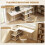 Homcom HOMCOM Computer Desk with Storage Shelves 150 cm White/Oak 4