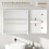 Homcom HOMCOM Bathroom Mirror Cabinet with 2 Doors and Adjustable Shelf, White 5