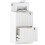 Homcom Filing Cabinet, File Cabinet with 2 Lockable Drawers and Hanging Rails 2