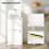Homcom Filing Cabinet, File Cabinet with 2 Lockable Drawers and Hanging Rails 8