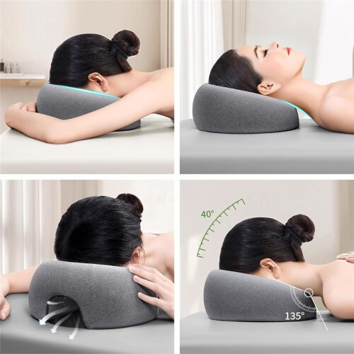 Face Down Pillow Massage Pillow for Bed Headrest Prone Down Sleeping,BBL Pillow After Surgery Post Eye Surgery 2