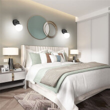 Schwarze Wandlampe, Moderne Minimalistische Schlafzimmer-Wandlampe, Treppenhaus, Flur, Balkonlampe, Wandleuchte für Wohnzimmer