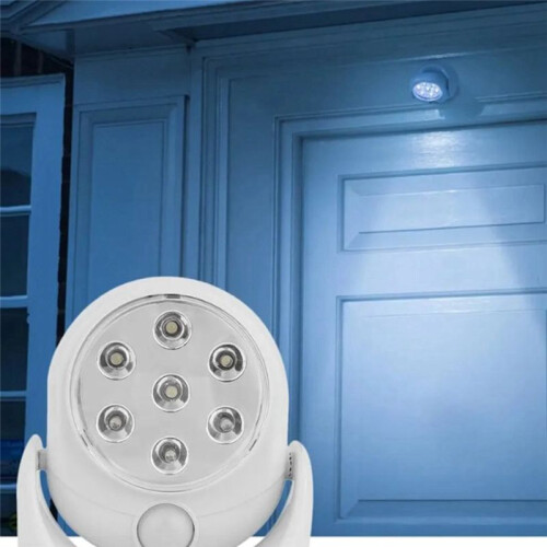 7 LED Wireless 360 Degrees Rotation Motion Activated Sensor Ultra Bright Night Light Automatic Infrared Wall Lamp 1