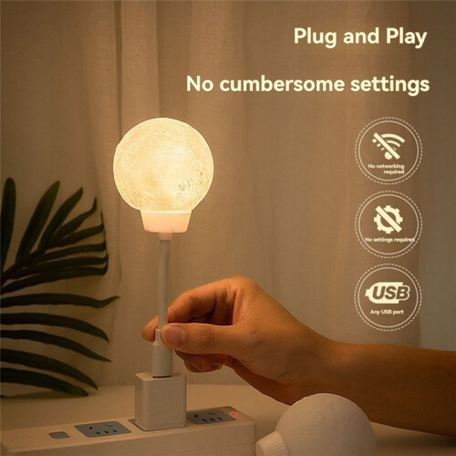Portable Voice Control USB Light Laptop Light Small Night Light for Bedroom Bedside Reading Sleeping 1
