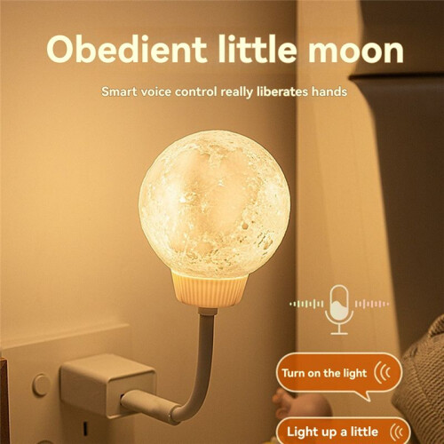 Portable Voice Control USB Light Laptop Light Small Night Light for Bedroom Bedside Reading Sleeping 2