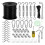 String Light Hanging Kit,Outdoor Light Wire, Light String Hanging Kit,200FT Coated Stainless Steel 304 Cord Cable 2