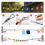 String Light Hanging Kit,Outdoor Light Wire, Light String Hanging Kit,200FT Coated Stainless Steel 304 Cord Cable 3