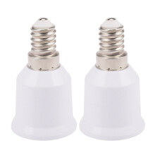 2X E14 to E26 E27 Adapter Chandelier Light Socket E14 to Medium Socket E26 E27 Converter Bulb Base Adapter Converter