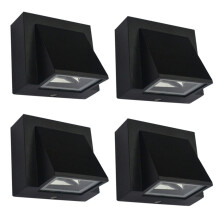 4X 5W Moderne LED Applique Murale Extérieure Étanche Applique Murale Parfaite pour Couloir Cour Porte Terrasse Balcon Jardin