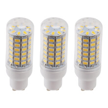 3X GU10 10W 5730 SMD 69 LED Ampoules LED Lumiere de Mais LED Lampe Economie D' 360 Degres 200-240V Blanc