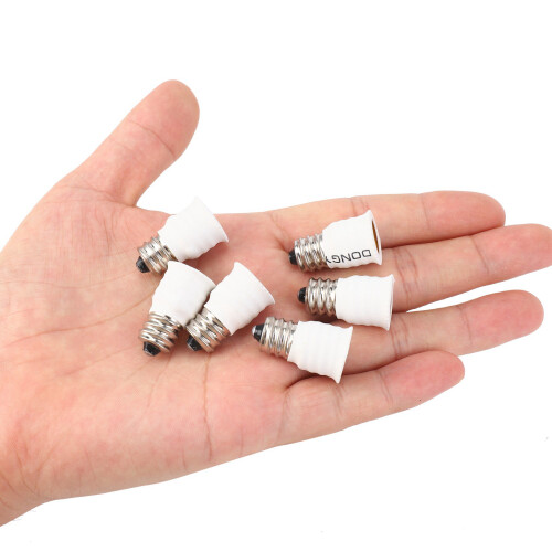 18-Pack E12 to E14 White Bulb Converter LED Light Holder Lamp Adapter Socket Changer High Quality 2