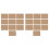 20 Pcs Natural Hessian Burlap Place Mat Table Placemats Coaster Dining Decor 1