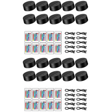 20 Pack 3D Night LED Light Lamp Base + Remote Control + USB Cable, 16 Colors Light Show Display Stand for Acrylic Black
